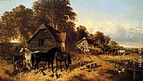 A Flourishing Farmyard by John Frederick Herring, Jnr